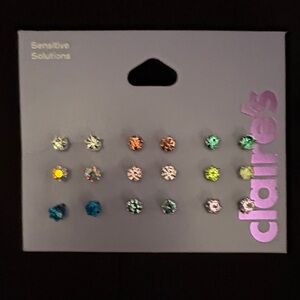 Claire's Vibrant Stud Earrings Collection